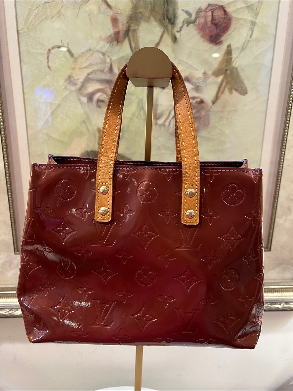 Louis Vuitton Reade PM Brown Vernis Vintage Handbag with COA - Picture 3 of 17